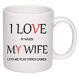Чашка з друком "I Love My Wife" 330 мл (колір білий) (29163), фото 2