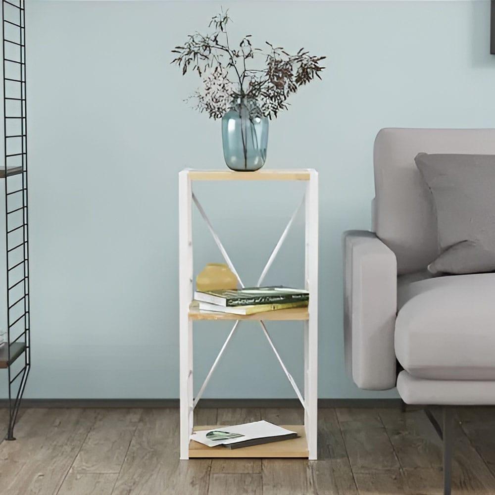 Етажерка 3/34 Ferrum-decor Серії Коннект 73x34x28 білий ДСП Дуб Артізан 16мм (FRD-104297), фото 1