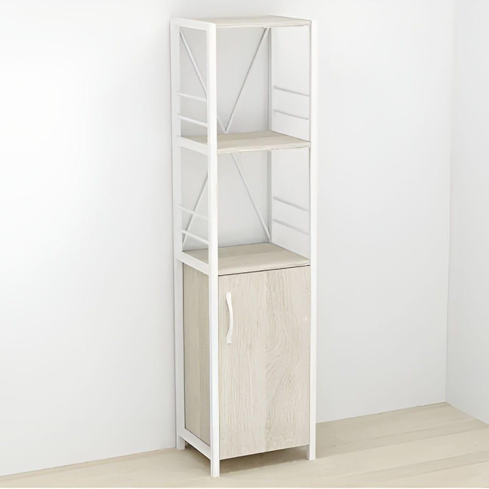 Етажерка 3/34 Ferrum-decor Серії Конект із тумбою 144x34x28 Білий ДСП Сонома (FRD-104431), фото 1