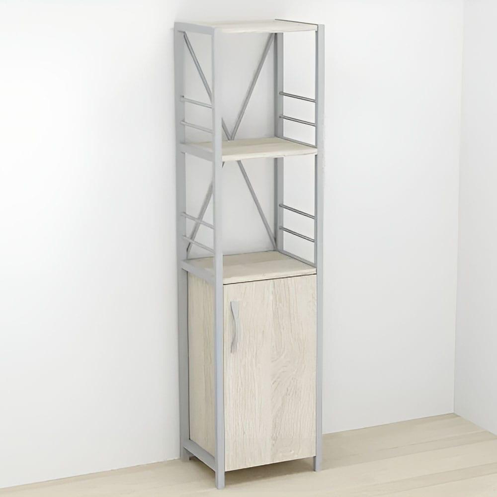 Етажерка 3/34 Ferrum-decor Серії Конект із тумбою 144x34x28 Сірий ДСП Сонома (FRD-104438), фото 1