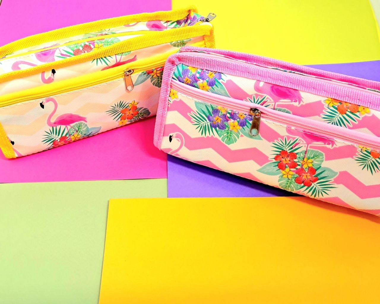 Пенал косметичка на блискавці 2 відділи, фото 1