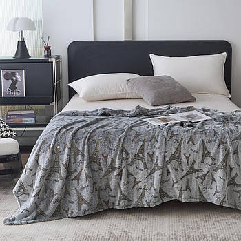 Плед-покривало з мікрофібри День-Ніч зі світлонакопичувачем "Париж"