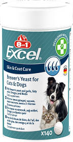 Вітаміни 8in1 Excel Brewers Yeast  для догляду за шкірою та шерстю, 140 шт