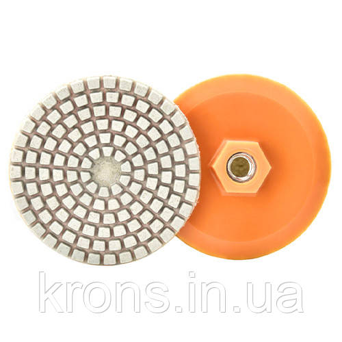 Диск алмазний полірувальний 80x3.5 мм 150грит M10 для каменю для болгарки КШМ, фото 1