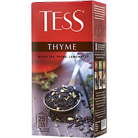 Чай Tess Thyme (тес тайм) чорний із чебрецем і лимоном 25 пакетів по 1.5 г