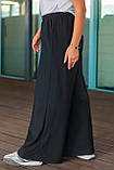 Штани жіночі трикотажні палаццо гурт роздріб дроп 9733, фото 3
