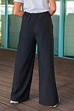 Штани жіночі трикотажні палаццо гурт роздріб дроп 9733, фото 4
