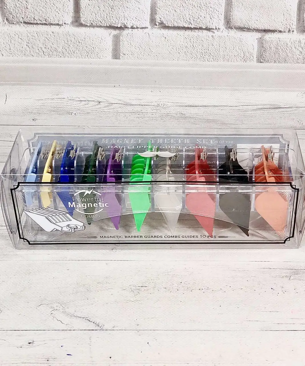 Набір кольорових насадок на машинку XWS-02, 10шт.