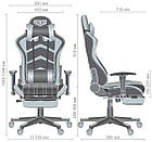 Комп'ютерне офісне геймерське крісло VR Racer Dexter Megatron чорногаряче АМФ, фото 2