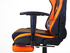 Комп'ютерне офісне геймерське крісло VR Racer Dexter Megatron чорногаряче АМФ, фото 7