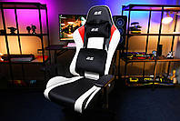 Крісло 2E GAMING BUSHIDO II, ПУ шкіра, 3D-Armrests, чорно-білий, фото 6