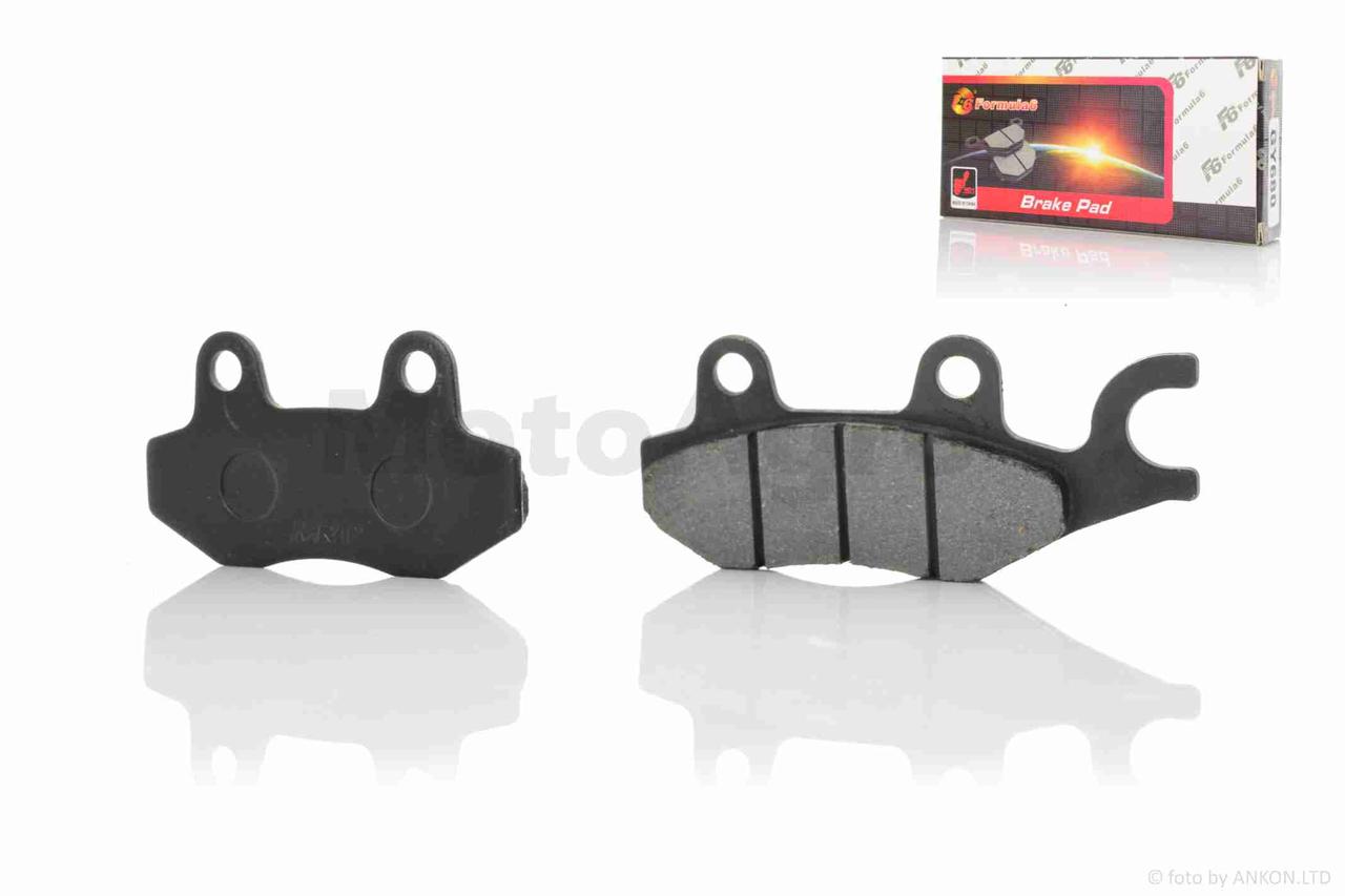 Колодки гальмівні (диск) китайський скутер вухо вправо "F6" AT-23713, фото 1