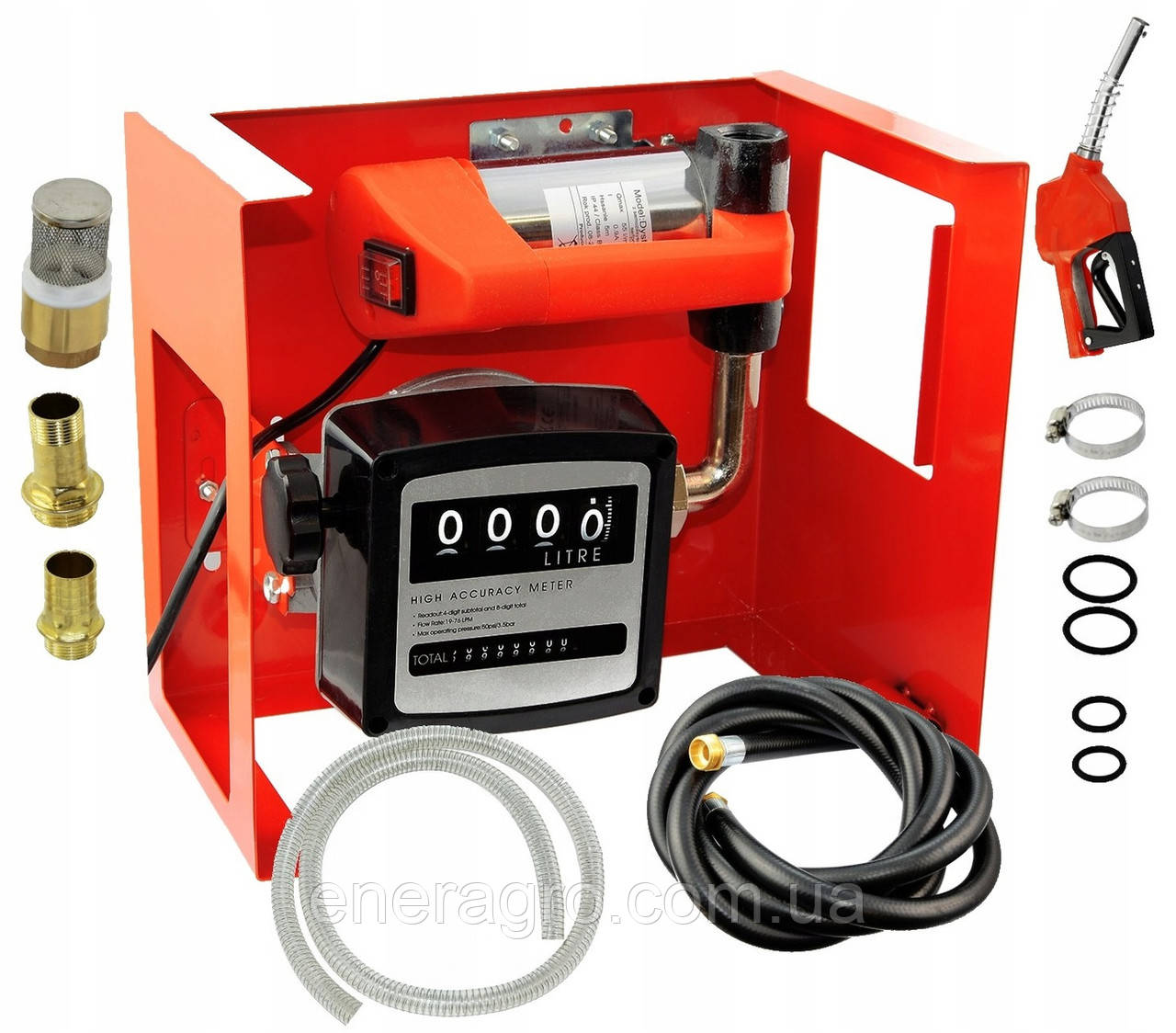 Міні АЗС 12 вольт LEX для перекачування Палива з насосом 40 л/хв з лічильником та заправним пістолетом, фото 1