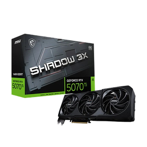 Відеокарта GeForce RTX 5070 Ti 16GB MSI Shadow 3X OC (RTX 5070 Ti 16G SHADOW 3X OC), фото 1