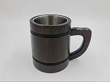 Дерев’яний бокал для пива ручної роботи