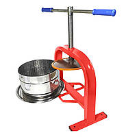 Прес гвинтовий для соку яблук, винограду, овочів Діоніс 25 літрів виїзна основа, що полегшує завантаження сировини