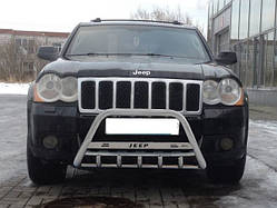 Кенгурятник WT004 (нерж) для Jeep Grand Cherokee WK 2004-2010рр
