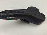 Сідло Сrossride 260x140мм Сідло для велосипеда. Велосипедне сідло, фото 3