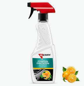 Поліроль-очмсник для пластику, матовий ефект. Запах апельсин. 500 мл