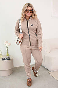 Жіночий осінній спортивний костюм великого розміру новинка 2025