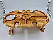 Дерев’яний винний столик