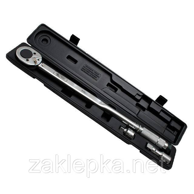 Ключ динамометричний 3/4", 70-420 Нм, перехідник, подовжувач STORM INTERTOOL XT-9010