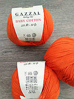 Пряжа Gazzal Cotton Baby - 3419 помаранчевий