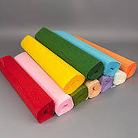 Набір гофрованого (крепового) паперу 25х250см - 10 кольорів