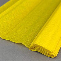 Гофрований (креповий) папір 50х150см - жовтий