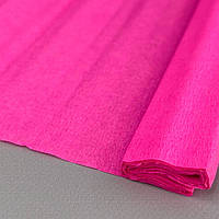 Гофрований (креповий) папір 50х150см - рожевий яскравий