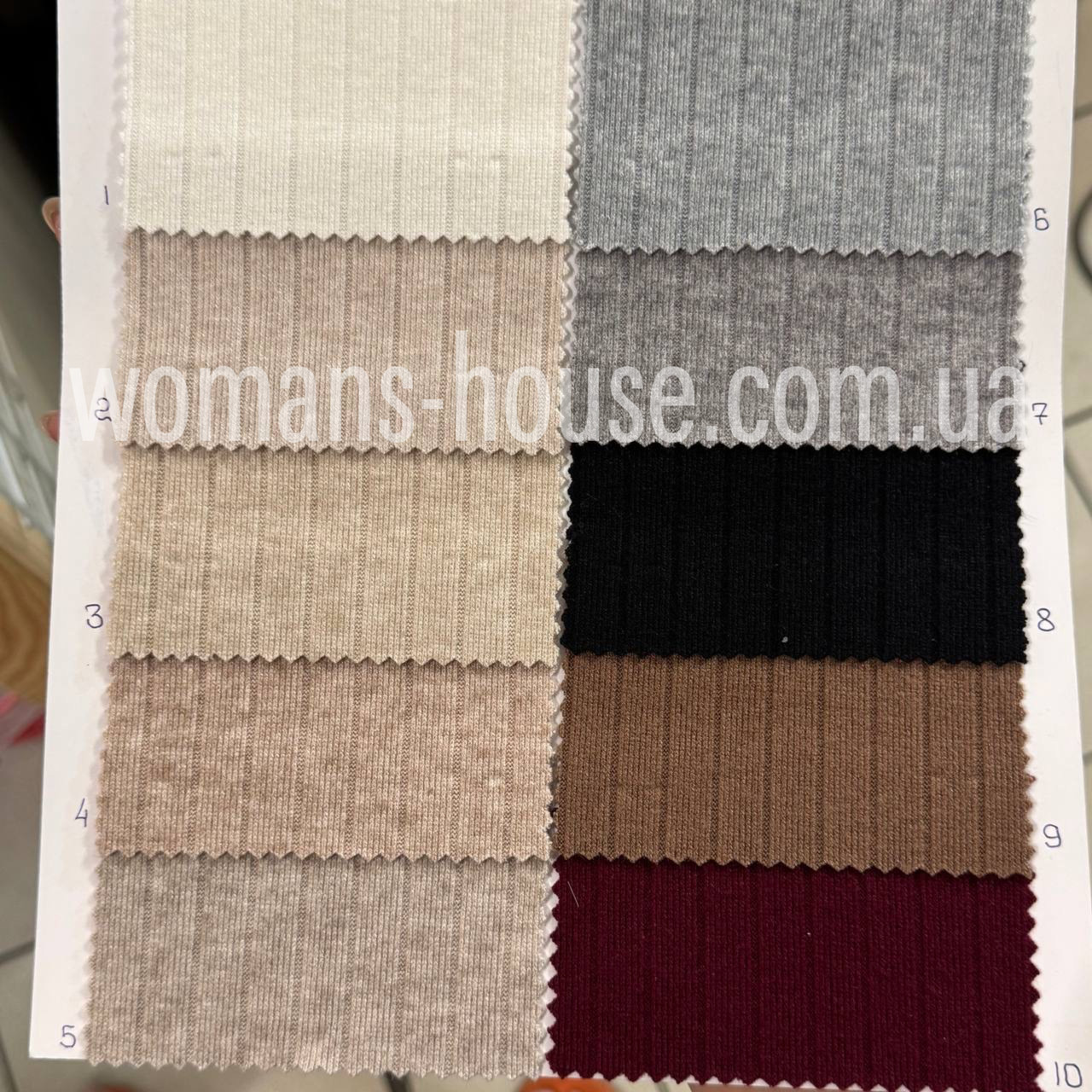 Анзор рубчик 1.2 см трикотаж 160 см 320 г/м2 стрейч Тільки опт Рулон від 40 м, фото 1