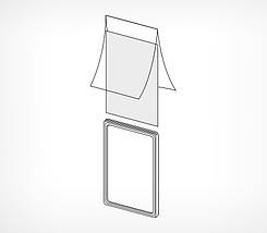 Менюхолдер настільна рамка А4 на ніжках під кутом 75 градусів (1401), фото 2