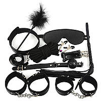 Бдсм товары и фетиш( плетка, кляп, наручники, ошейник) садо мазо игрушки и аксессуары, Набор для БДСМ-игры lkjhg