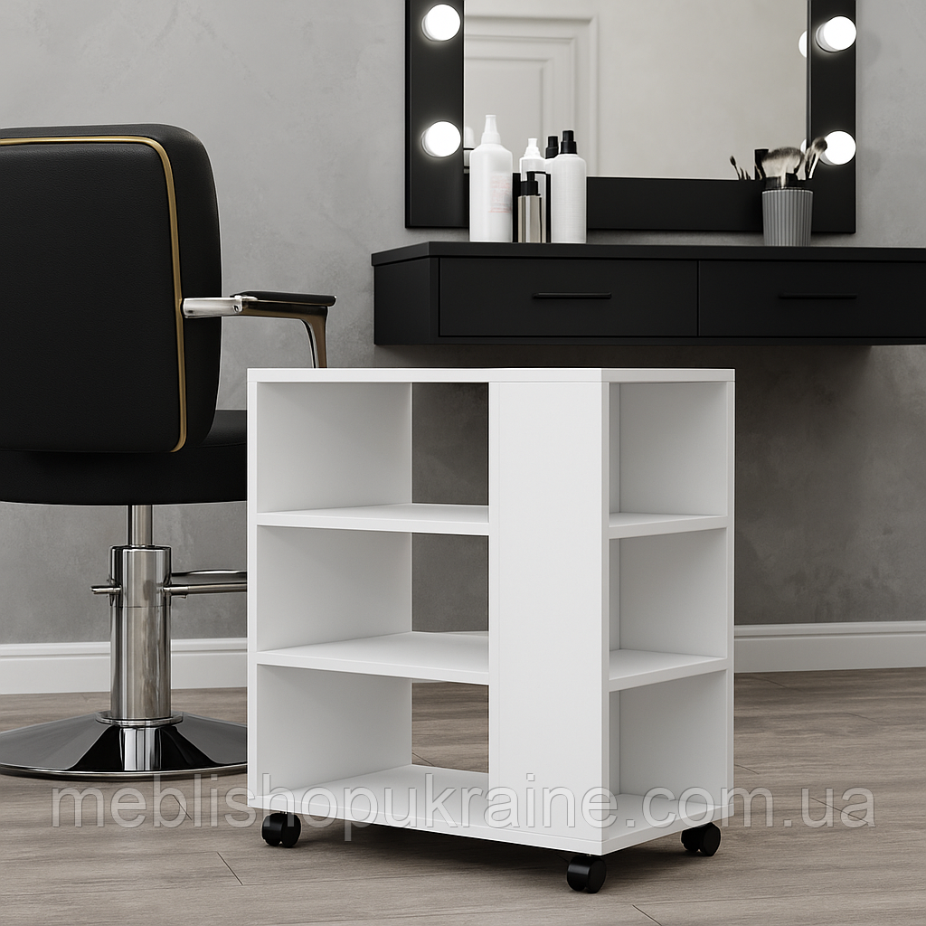 Мобільна тумба на 6 полиць. Шир 55 см., фото 1