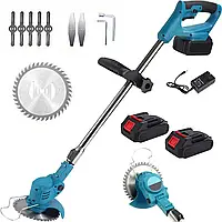 Акумуляторна садова газонокосарка KAR 300 48v на 2 акумулятори. Електричний тример для трави, газону