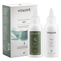 М'яка хімічна завивка для тонкого і фарбованого волосся Vitality's Soft №2, 200 мл (2*100 мл)