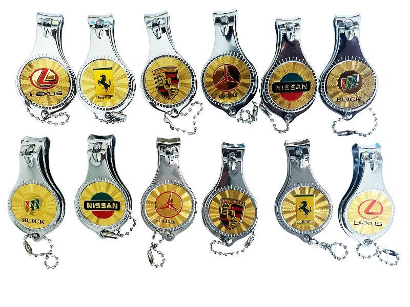 Книпсер-брелок для ключів з різними емблемами автомобілів, манікюрні кусачки 
для нігтів, фото 1