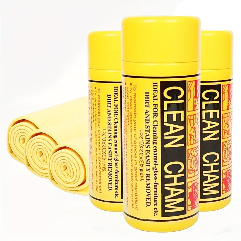 Ганчірка із замші для витирання автомоміля після миття, жовта 40*28 см
63 грама ( в тубі), фото 1