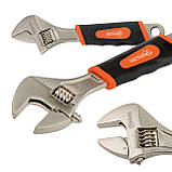 Ключ розвідний Polax з прогумованою рукояткою 200 мм (25-018), фото 5