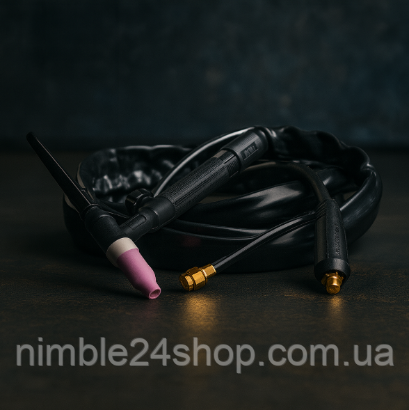 Аргонодуговий вентильний пальник WP-26V TIG, довжина 3 м, для ручного зварювання, професійний