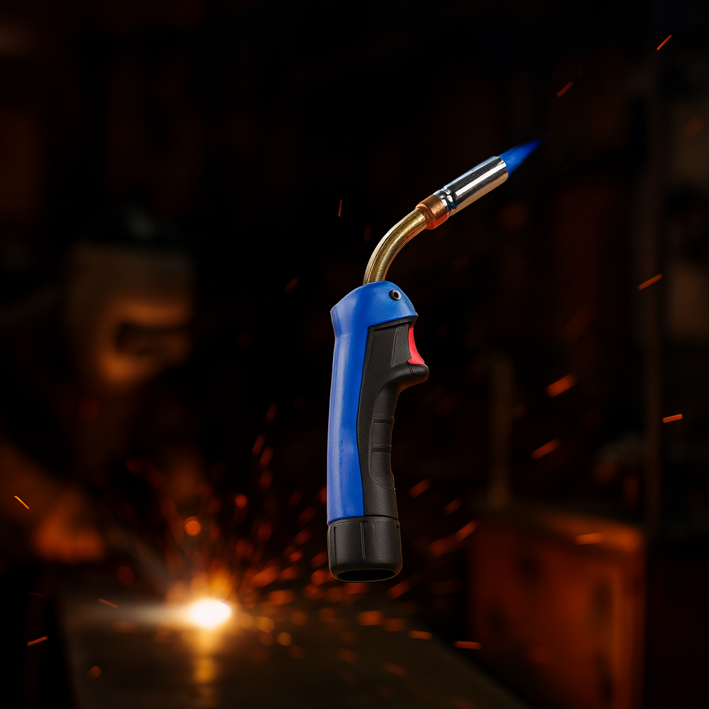 Пістолет зварювальний під єврорукав KZ-2, 3 м, для подачі дроту 0,6–1,2 мм, китайський, фото 1