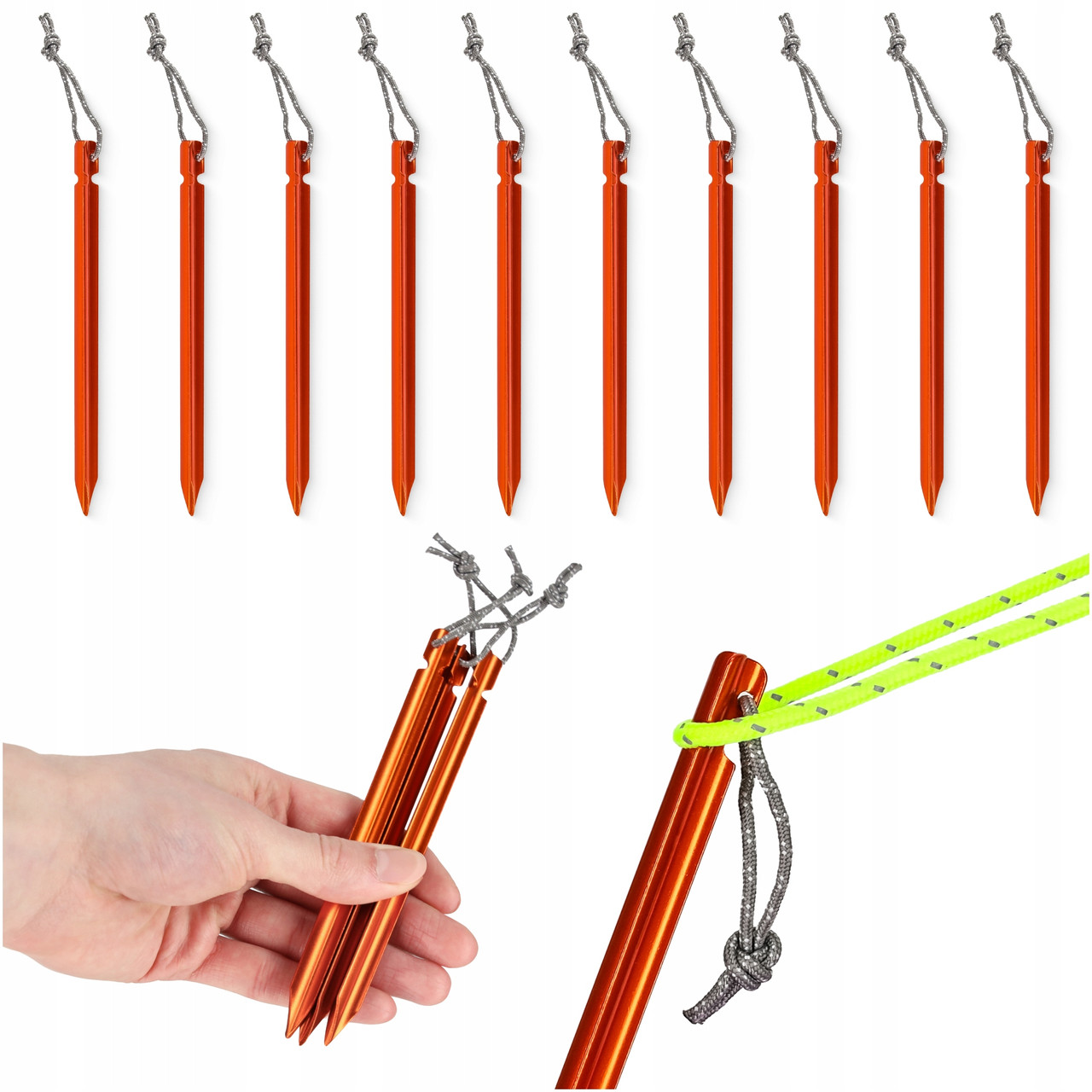 Набір кілочків для намету Mountain Goat алюмінієві 15 см, Y-подібні 10 шт (P-5905973406888)