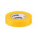 Стрічка ізоляційна 0.15мм*17мм*15м жовта INTERTOOL IT-0042, фото 2