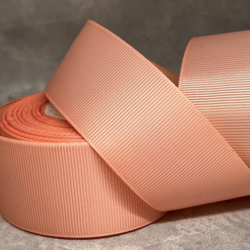 Репсова стрічка 4 см, колір-кораловий (риф), арт 011128, 1 метр, Кораловий, фото 1