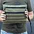 Чоловіча тактична сумка через плечі месенджер олива з липучками, фото 3