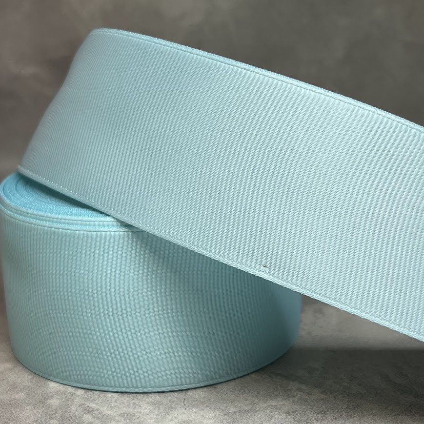 Репсова стрічка 4 см, колір-світло-голубой, арт 02459, 1 метр, Світло-голубий, фото 1