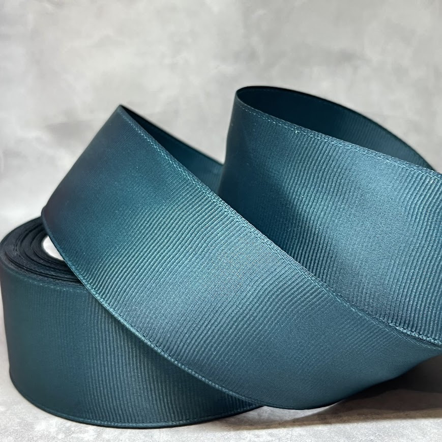 Репсова стрічка 4 см, колір-смарагдовий, арт 012814, 1 метр, Смарагдовий, фото 1