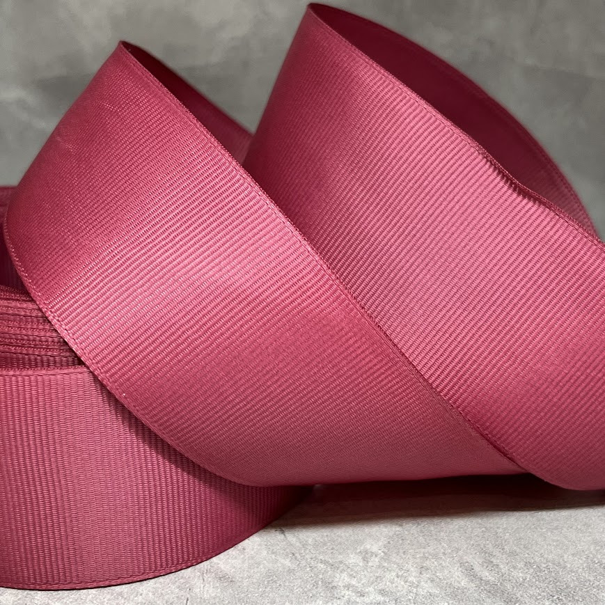 Репсова стрічка 4 см, колір-червона теракота, метр, фото 1