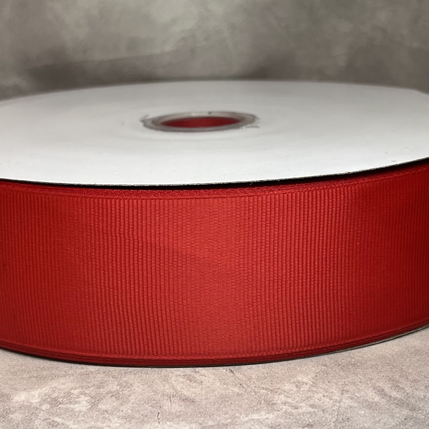 Репсова стрічка 4 см, колір червоний, арт 016597, 1 метр, Червоний, фото 1