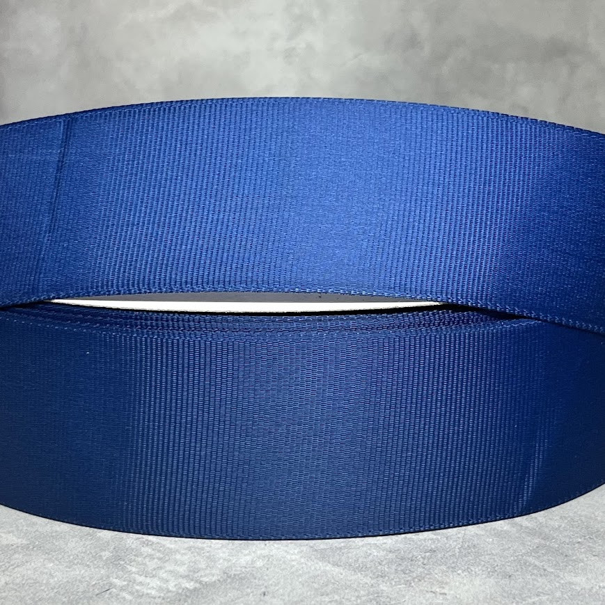 Репсова стрічка 4 см, колір темно-синій, арт 016599, 1 метр, Темно-синій, фото 1